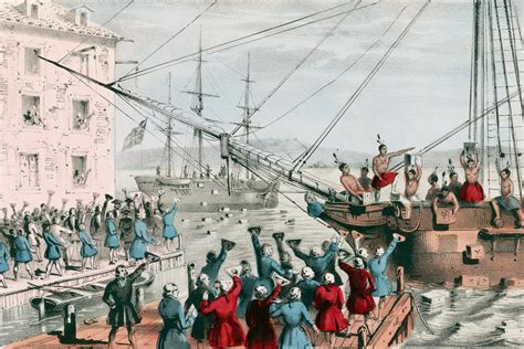 De Boston Tea Party; Een Act van Verzet tegen Britse Fiscal Policy en een Voorloper tot de Amerikaanse Revolutie