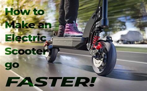 How to Make an Electric Scooter Faster